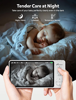 Nouveau moniteur bébé VB603 Pro 720p avec caméra sans fil 5 pouces 2.4G conversation bidirectionnelle téléphone bébé cri son détection de température moniteur bébé
