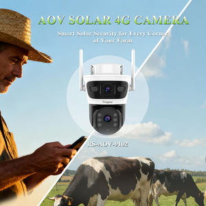 <span class=keywords><strong>Caméra</strong></span> de sécurité domestique AOV à double objectif 8MP CMOS, <span class=keywords><strong>enregistrement</strong></span> continu 24h/24 et 7j/7, système d'énergie solaire 4G LTE, fonctionnement sans fil 365 jours, carte mémoire - Product Image 6