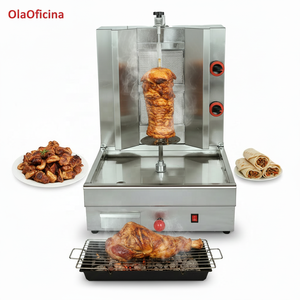 Máquina Comercial de Shawarma a Gas, 2 Cabezas, GLP, Asador Vertical de Kebab, 9KW, Acero Inoxidable, para Uso en Restaurantes - Product Image 2