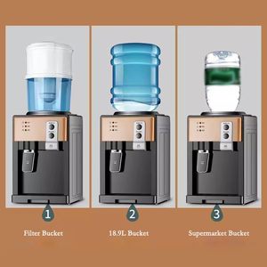Distributeur d'eau électrique de bureau en plastique, petit modèle domestique, automatique, chaud et froid, double usage, idéal pour dortoir, bureau, hôtel - Offre Spéciale - Product Image 3