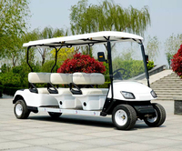 Voiturette de golf électrique abordable 4 places, chariot de golf alimenté par batterie au lithium 48V