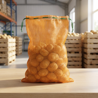 PP Tubulaire Leno Mesh Zak met Trekkoord Mesh Net Zak voor het verpakken van uien en aardappelen