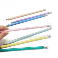 Vente en gros de haute qualité Standred fantaisie coloré en bois Lapiceros Hb crayon imprimé motif de logo personnalisé crayon avec logo