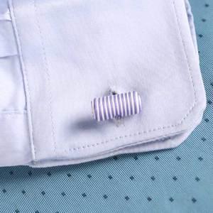 <span class=keywords><strong>Gemelli</strong></span> da <span class=keywords><strong>uomo</strong></span> fatti a mano in tinta unita con nodo in seta materiale elastico per anniversario migliora lo stile della camicia - Product Image 3