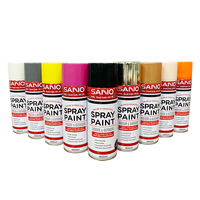 SANVO 400ml peinture en aérosol chromé à haute brillance revêtement liquide à séchage rapide pour la peinture de meubles et l'art du graffiti