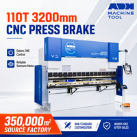 Presse plieuse hydraulique CNC 110T 3200 mm avec contrôleur Delem pour le pliage de tôles