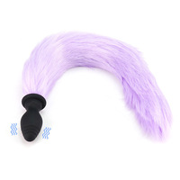 Jouet sexuel pour adultes Cosplay Queue de renard Plug anal Vibrateur Silicone Multi-vibrant Plug anal Vibrateur Anal pour femmes hommes
