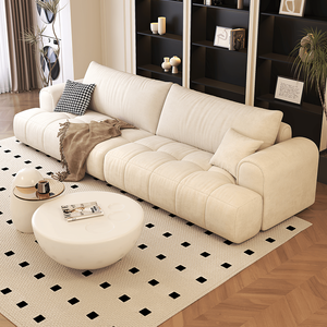 Divano Letto Angolare a L in Velluto Antigraffio per Gatti, Design Moderno <span class=keywords><strong>di</strong></span> Lusso, Durevole e Resistente all'Acqua per Appartamenti e Salotti <span class=keywords><strong>di</strong></span> Hotel - Product Image 1