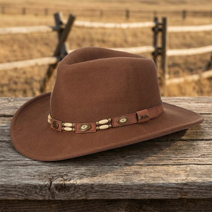 Genuine Leather Cowboy Hat Custom Branded Equestrian Style Leather <b>Cap</b> Adults Unisex Fashion Premium Quality Travel Beach Hats - Product Image 1