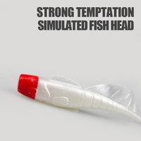 Leurre souple en PVC en forme de queue de coq bouclée, 11cm 13g, pour la pêche au brochet en eau salée et en eau douce, sans hameçons, lot en vrac