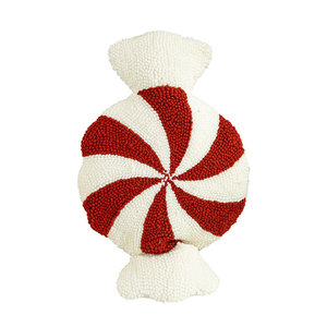 Cross-border <b>Christmas</b> Decorative Candy <b>Pillow</b> Cane-Shaped Red White Stripes European Style Sofa Cushion Bedroom Backrest <b>Pillow</b> - Product Image 5