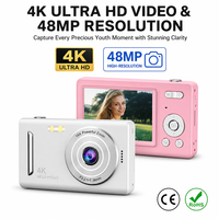 Kamera Vlogging Digital Murah Q12 CCD Layar IPS 2.4 Inci 1080P Zoom 16X Tahan Air Baterai Isi Ulang 96MP Autofokus untuk Anak Laki-laki