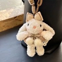 Peluche lapin mignonne, jouet lapin délicieux, poupée du Nouvel An, porte-clés, pendentif pour sac, cadeau pour meilleur ami, coton pp