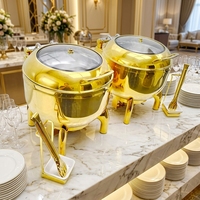 Seau chauffe-soupe électrique en acier inoxydable 201 de 11 litres pour hôtels et restaurants, avec plusieurs températures pour buffet