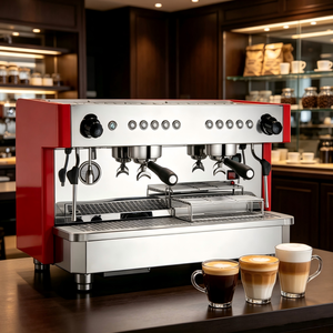 Commercial Cafe Double Group Espresso <b>Machine</b> Semi Automatic Stainless Steel <b>Coffee</b> Maker for <b>Barista</b> - Product Image 3