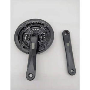 Pédalier de vélo en alliage d'aluminium 170 mm, plateaux creux, noir, 8 vitesses, 24 vitesses - Product Image 2