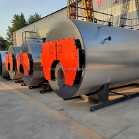 Chaudière à vapeur horizontale industrielle automatique à gaz/huile WNS 2 tonnes/h à haut rendement, en promotion, pour usine de transformation de manioc au Nigeria