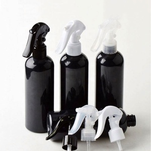 400ml PET <b>Black</b> White Clear Trigger Spray Plastic Bottle With Spray Cap - Product Image 3