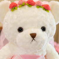 En gros, Ours en peluche Teddy de haute qualité, modèle robe de mariée, avec nœud papillon, pour couple, cadeau mignon et romantique pour amoureux