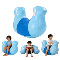 Fauteuil sensoriel gonflable pour enfants, siège rebondissant portable avec poignées pour intérieur et extérieur, lecture et entraînement à l'équilibre