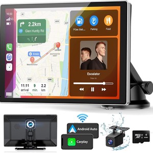 El más nuevo 10,26 pulgadas con pantalla táctil completa inalámbrico CarPlay PORTÁTIL ESTÉREO para coche inalámbrico Android Auto navegación para coche con Control de voz - Product Image 2