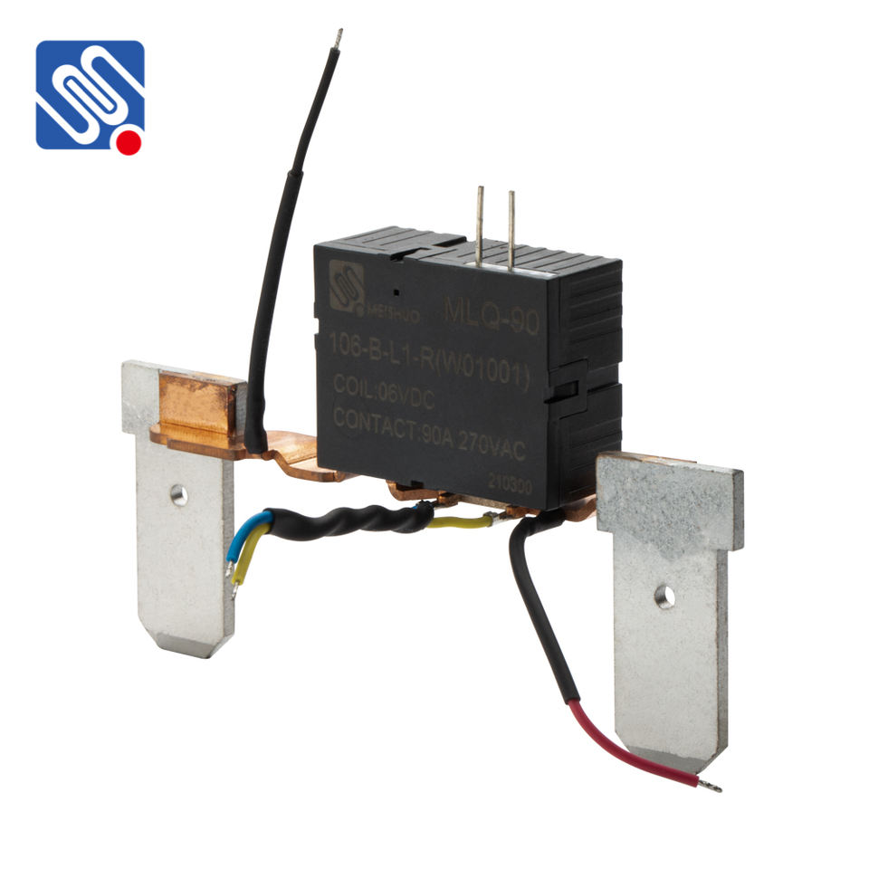 Meishuo MLQ-90-106-B-L1-R 90A 6V Bistable High Power Electrical Latching Relay Miniature Sealed with Custom Assembly