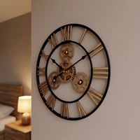 2027 Zhongpin Bestseller Heimuhrenmaschine Neuerscheinung Metall Top-Auswahl 40cm Wanduhr