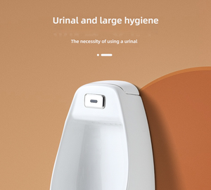 Vente en gros, urinoir mural en céramique Wc toilette hommes salle de bain urinoir mural sans eau pour hommes - Product Image 2