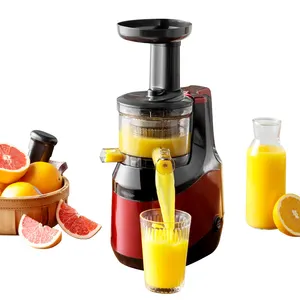 新しい柑橘類フルーツオレンジスパイラルエクストラクター商業用低ノイズコールドプレス咀嚼ジュースマシン家庭用電気スロージューサー