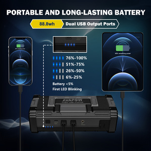 Démarreur de saut 12v batterie externe haute capacité AVAPOW A68 batterie de voiture Portable démarreur de saut <span class=keywords><strong>chargeur</strong></span> de voiture Portable - Product Image 4