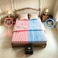 Matelas intelligent chauffant et rafraîchissant à double zone de contrôle, moderne, pour toutes les saisons, couverture chaude et sécurisée
