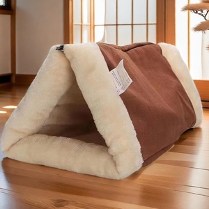 折りたたみ可能な環境に優しいペットの巣固体長方形猫ベッド犬マット冬旅行アクセサリーカートンパッキング - Product Image 2