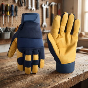 Guantes Tácticos de Seguridad para el Tráfico, Diseño sin Dedos, Muñequera Ajustable, Anti-Calor, Antideslizantes - Product Image 3