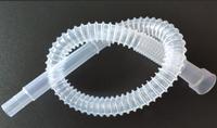 Tuyau souple ondulé en PVC de qualité médicale, tube transparent pour ventilateur, machines d'anesthésie, moulage par soufflage, découpe personnalisée disponible HongDun