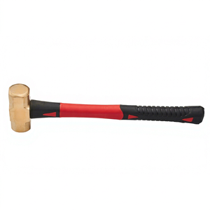 Maillet en laiton de qualité export 500 g avec manche en fibre de verre, anti-étincelle, outil industriel robuste - Product Image 1