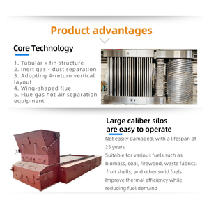 Horno de Aire Caliente a <span class=keywords><strong>Biomasa</strong></span> y Carbón XINGYUAN, Generador de Vapor Industrial de 1500KW de Alta Eficiencia con Chimenea - Product Image 5