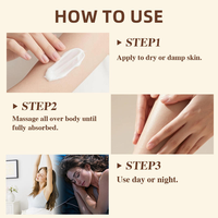 Lait Corporel Éclaircissant Naturel aux Peptides de Collagène Hydratant Raffermissant Anti-Âge Crème Corporelle à l'Acide Lactique pour Femmes