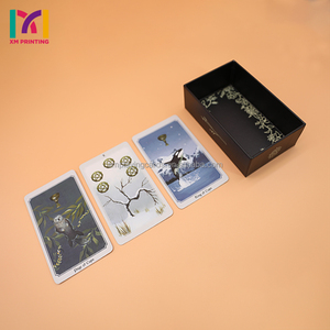 ไพ่ทาโรต์พิมพ์ลายออราเคิลแผ่นฟอยล์สีทองขอบทองกระดาษสีทองขนาด<span class=keywords><strong>78</strong></span>ชั้น - Product Image 5