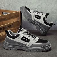 Chaussures pour hommes, vente chaude, direct usine, nouvelle tendance, chaussures décontractées basses en toile, style britannique, design décontracté