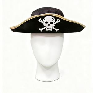 Chapeau Tricorne Classique en Feutre de Capitaine Pirate, Couleur Personnalisable, Unisexe, pour Cosplay, Costume, Halloween, Soirée Masquée, Décoratif et Attrayant - Product Image 3