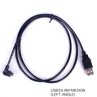 Kabel Micro USB Murah 90 Derajat Sudut Kiri Micro USB 2.0 Kabel Data Pengisian Daya Panjang 2m untuk Penggunaan Pengisian Cepat Ponsel Android