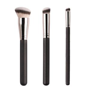 Fond de teint biseauté correcteur pinceau de maquillage mélange nez poudre brosse poils synthétiques - Product Image 2