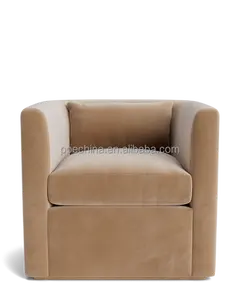 كرسي أثاث منزلي كرسي خشبي فاخر ناعم مريح بتصميم فريد كراسي ناعمة للمنزل من الأقمشة عالية الجودة