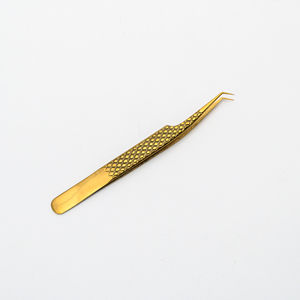 45 75 Graden Slanke Dunne Rechte Volume Wimperpincetten Private Label Sterke Grip Pincet Vezelpunt Op Maat Gemaakte Wimperverlenging Pincetten - Product Image 4