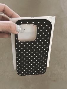 Funda Minimalista para Teléfono con Diseño de Puntos Blancos y Negros para iPhone 17 Air 12 13 Pro Max 14 15 16 Plus, Funda Protectora Antigolpes - Product Image 3