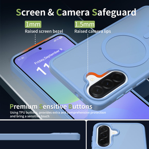 Funda Mate con Protección de Borde Elevado para <span class=keywords><strong>Samsung</strong></span> A37, 2400G, Magnética, PC+TPU, Antihuellas, Antigolpes - Product Image 3