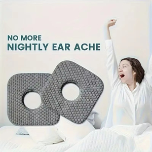 Cuscino per Orecchie a Forma di Ciambella in Memory Foam con Foro, Cuscino per Dormire sul Fianco per Alleviare il <span class=keywords><strong>Dolore</strong></span> all'Orecchio, Protezione per CNH e Piercing - Product Image 1