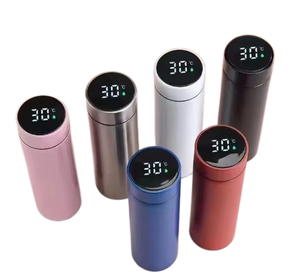 Botella de <span class=keywords><strong>Agua</strong></span> Inteligente de 500 ml de Acero Inoxidable 304 con Pantalla LED, para Beber Directamente, Termo Inteligente de Viaje - Product Image 1