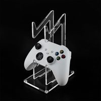 Support de contrôleur de jeu en acrylique universel transparent à double affichage de bureau