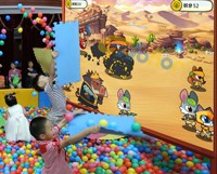 Projecteur interactif AR Smash, jeu de projection murale 3D avec télécommande pour utilisation en intérieur multijoueur pour enfants